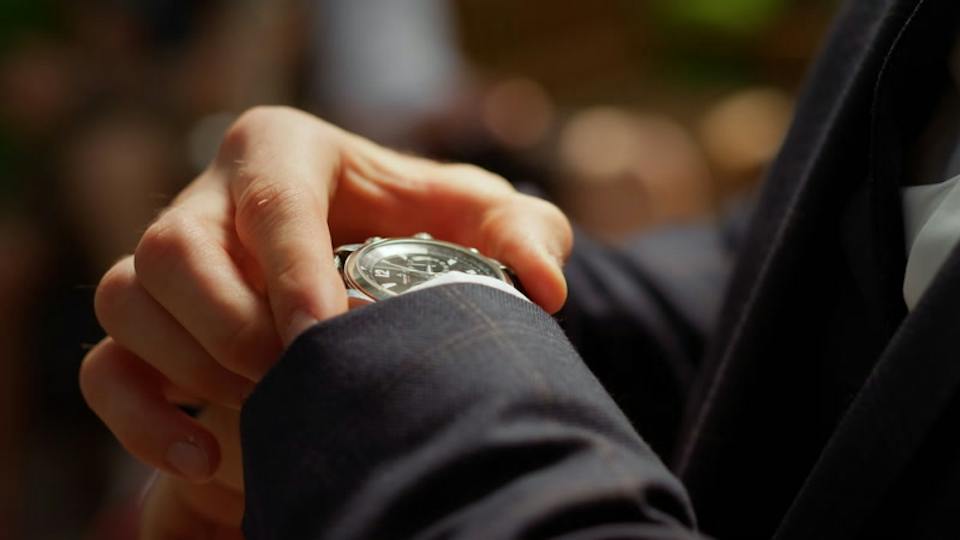 His watch, his cuffs