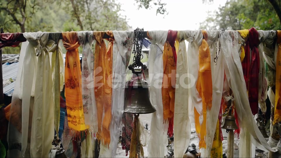 A prayer bell at a temple in the Himalayas